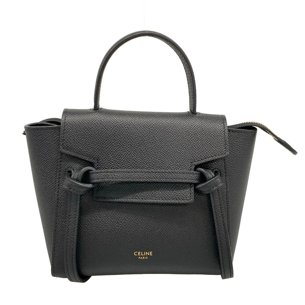 Celine Bell And Bag Pico Black Grained #349944C14B